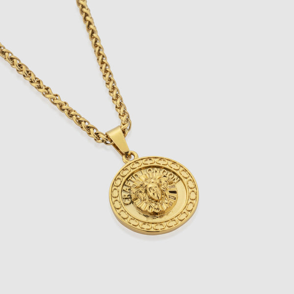 Gold Medusa Pendant with Chain | CRAFTD London – CRAFTD US