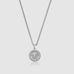 medusa silver pendant