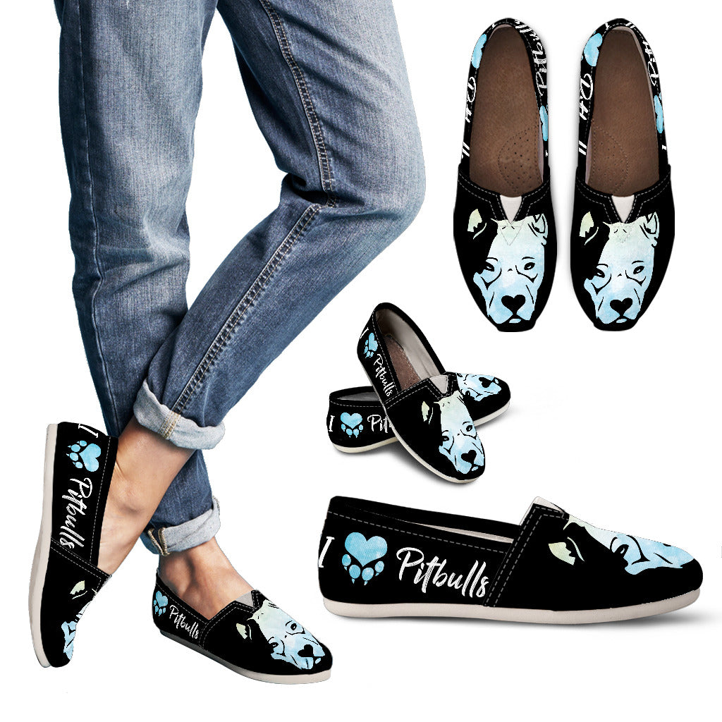shoes with pitbulls on them