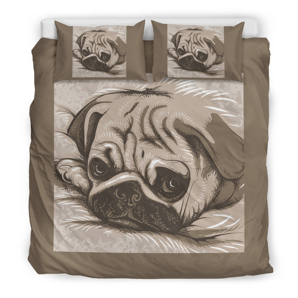 Sleepy Pug Bedding Set Kiwilou