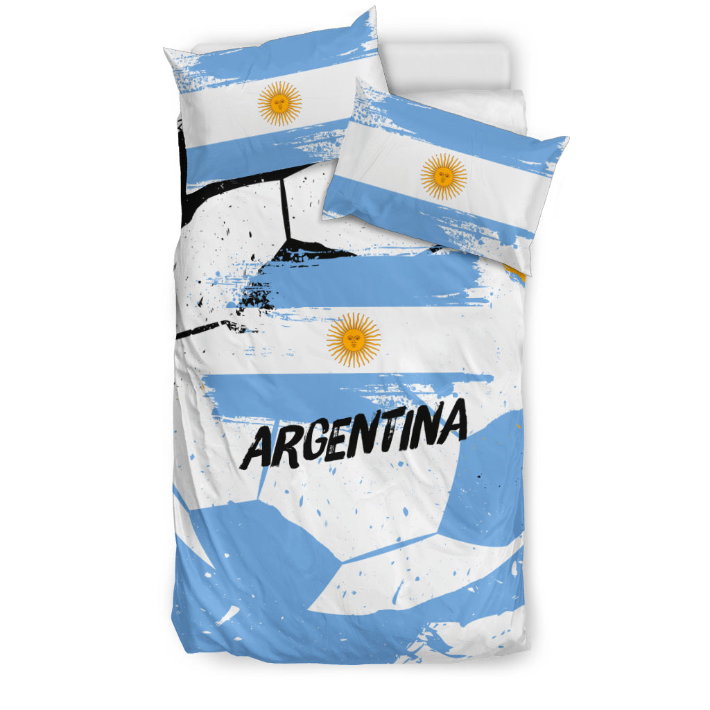 Argentina Soccer Bedding Set Kiwilou