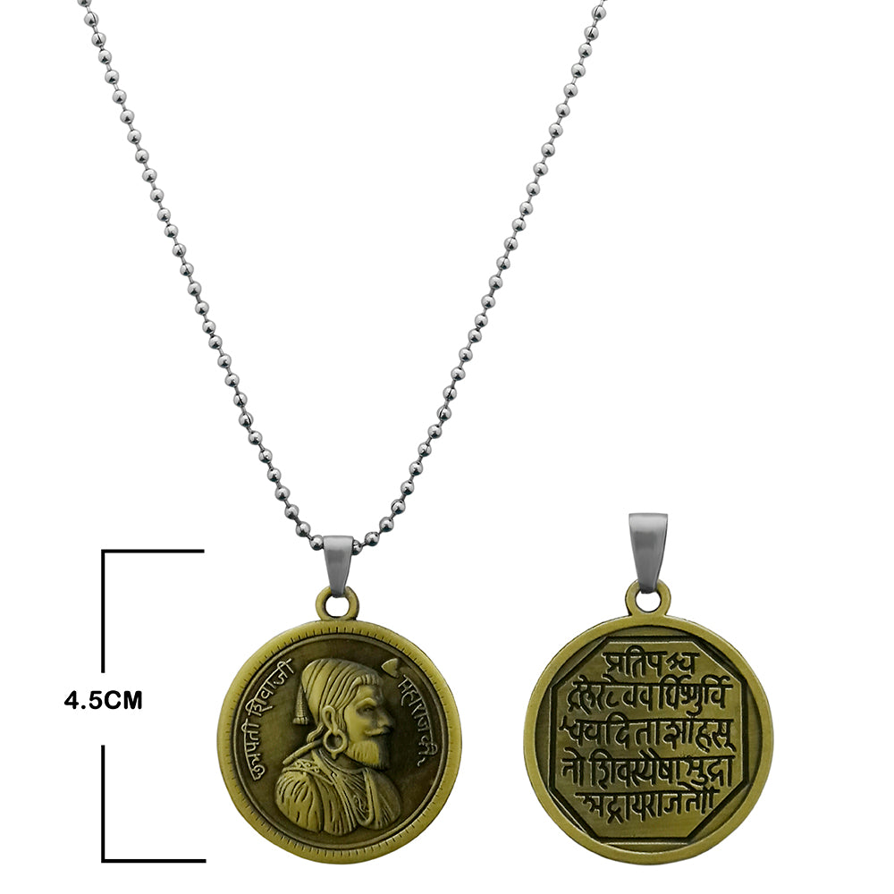 Shivaji maharaj clearance silver locket