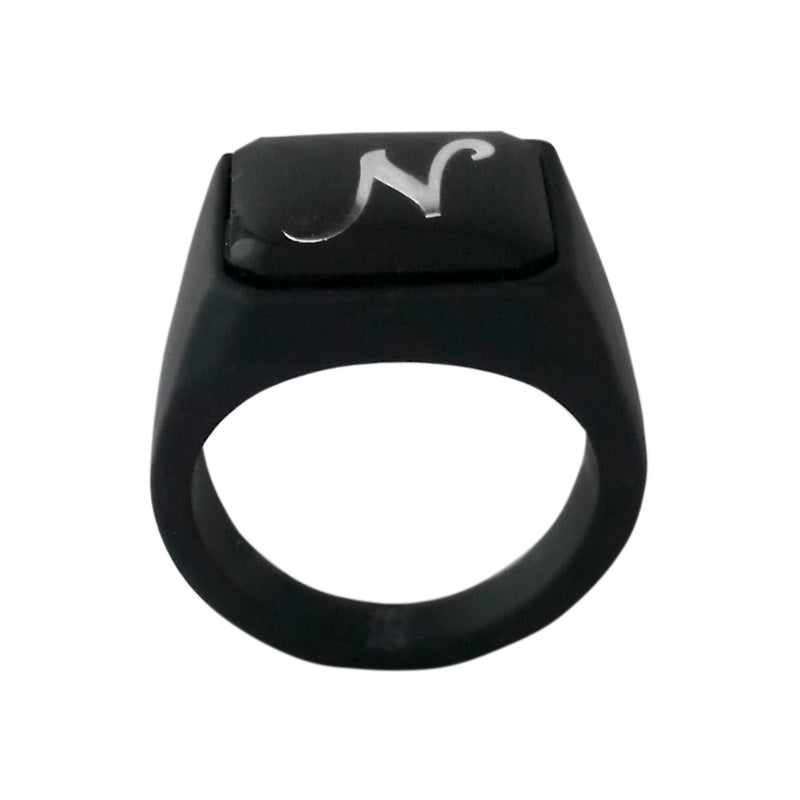 Urbana Alphabet N Letter Biker Style Mens Ring b Jewelmaze Com