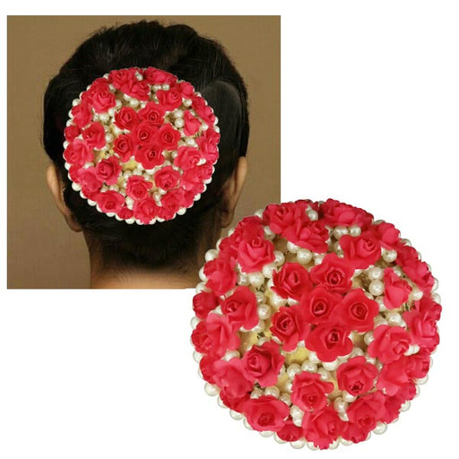 Apurva Pearls Austrian Stone White Floral Hair Brooch