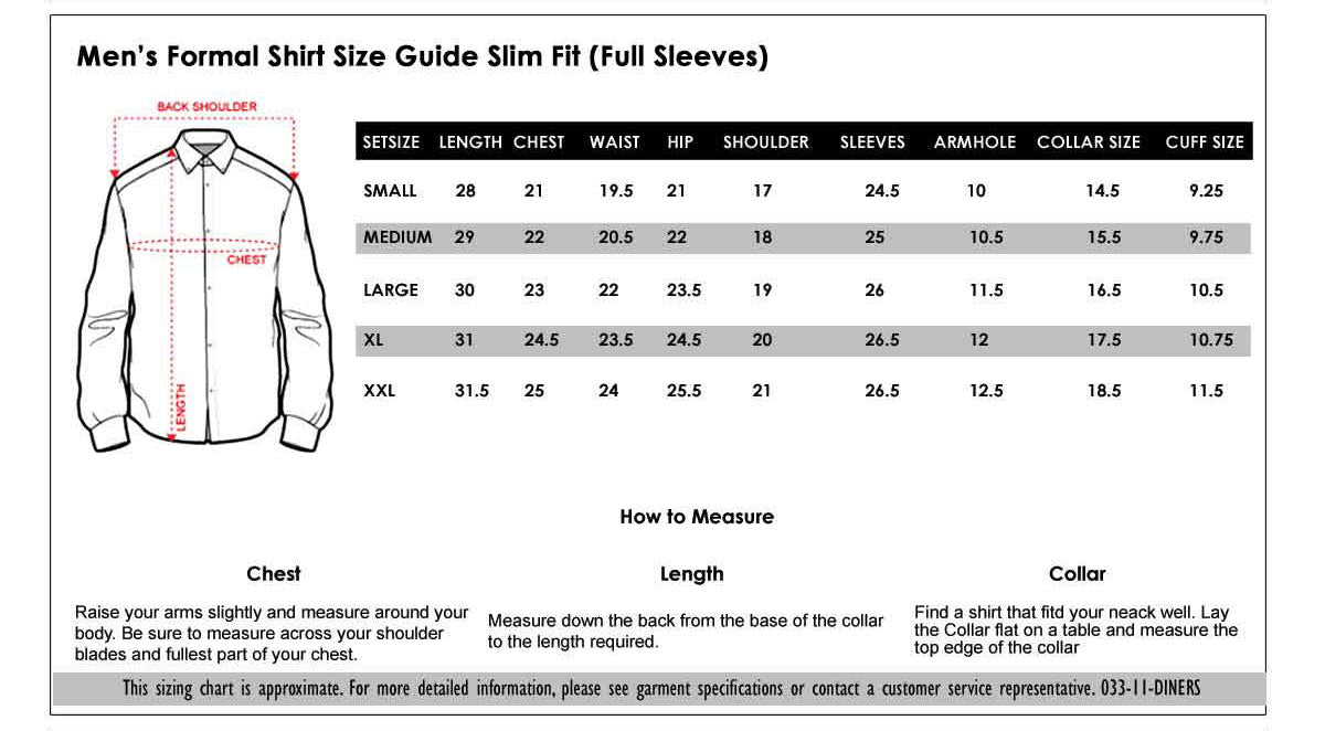 Ralph Dress Shirt Size Chart