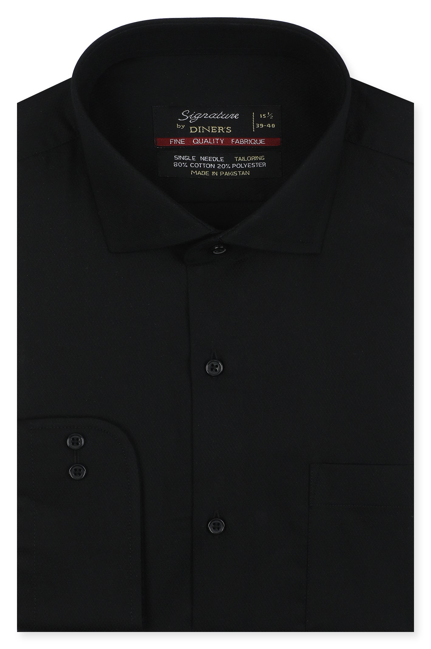 Formal Men Shirt in Black SKU: AB25439-BLACK | Diners