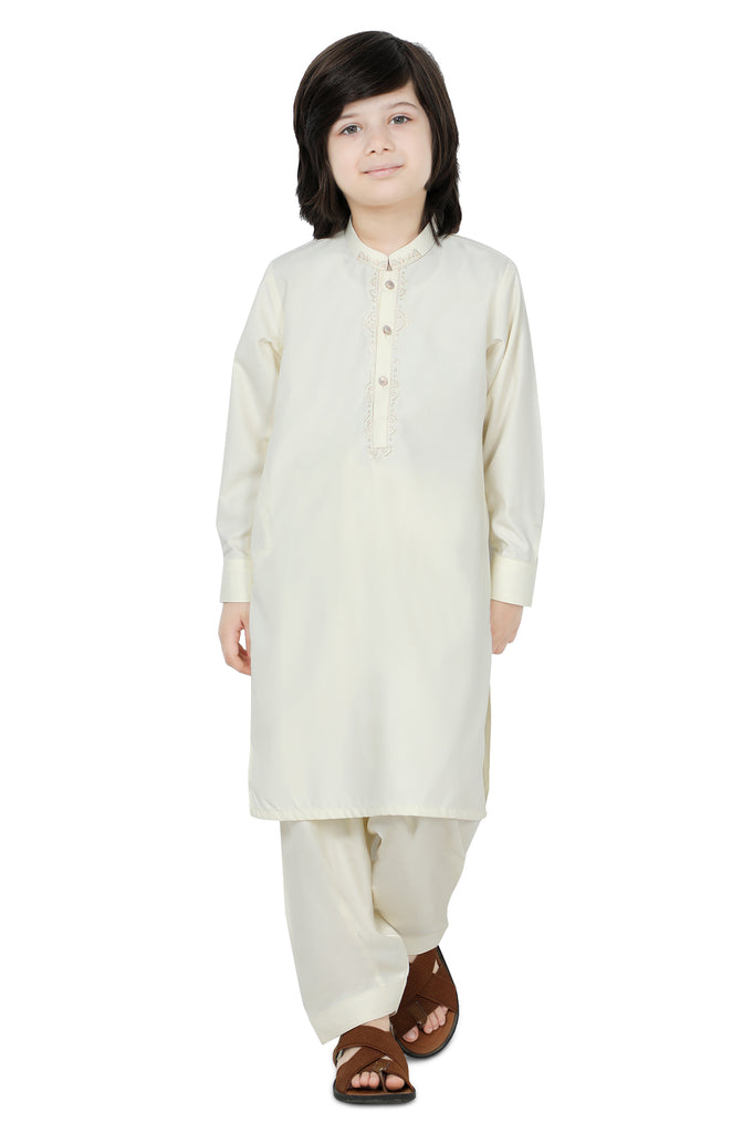 papir synder ineffektiv Boys Shalwar Suit In offwhite SKU: KBH-0094-OFFWHITE – Diners