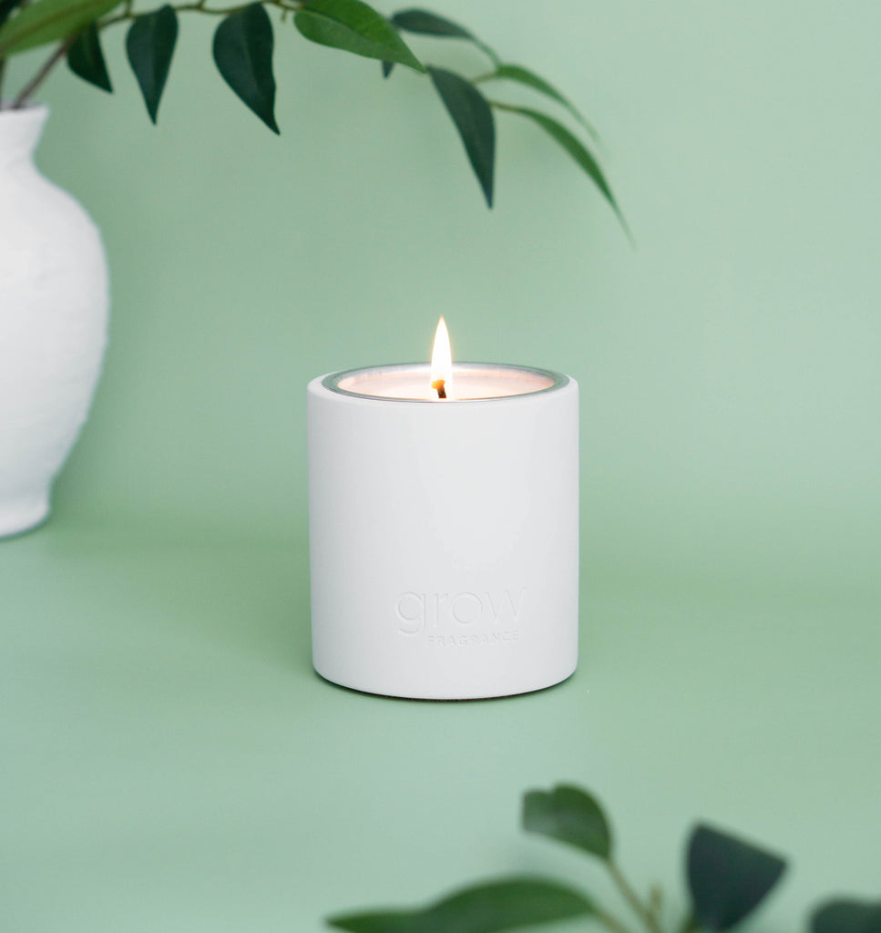 bamboo candle spring candles plant based refillable