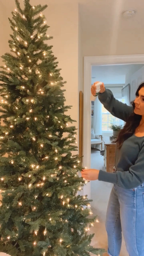 make your artificial christmas tree smell real