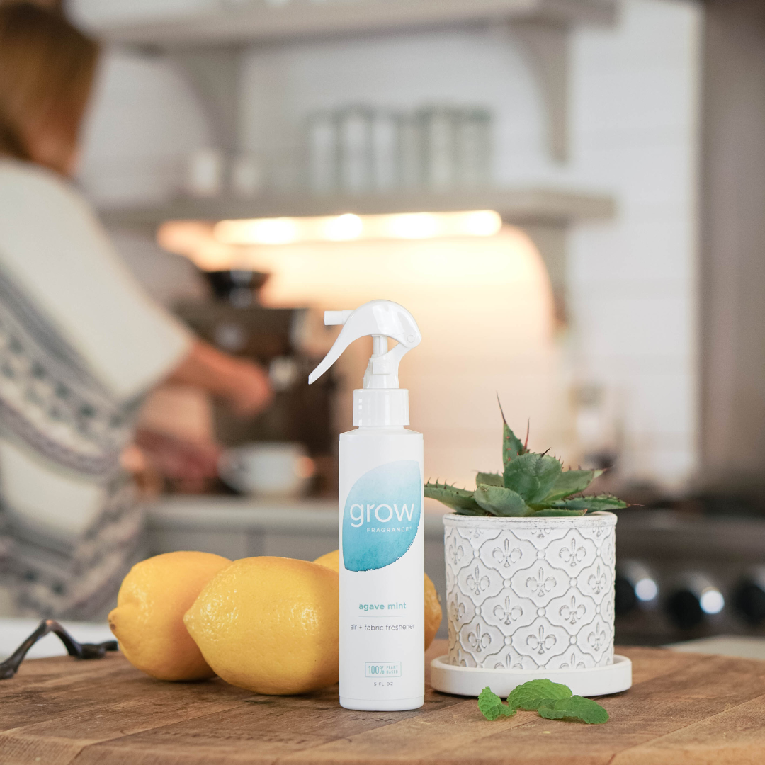 "Elevate your kitchen with a non-toxic plant-based air spray" "Refresh your home with our all-natural air + fabric spray" "Transform your space with our eco-friendly plant-based spray" "Cleanse your home with our toxin-free air + fabric spray" "Experience the power of natural ingredients with our plant-based spray" "Get rid of odors naturally with our non-toxic air + fabric spray" "Bring the freshness of nature into your home with our plant-based spray" "Eco-friendly cleaning made easy with our natural air + fabric spray" "Experience the benefits of a toxin-free home with our plant-based spray" "Revitalize your space with our 100% natural air + fabric spray"