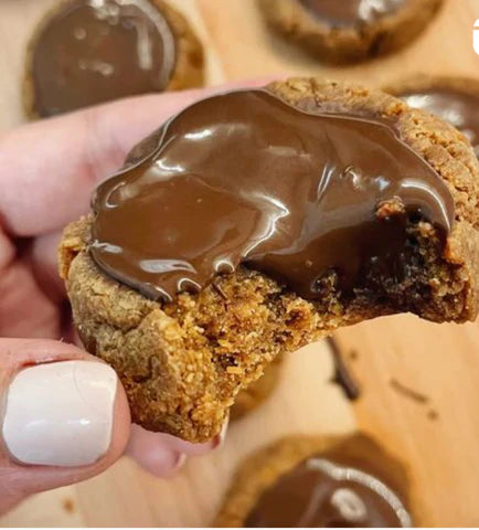 Keto Pumpkin Spice Volcano Cookies