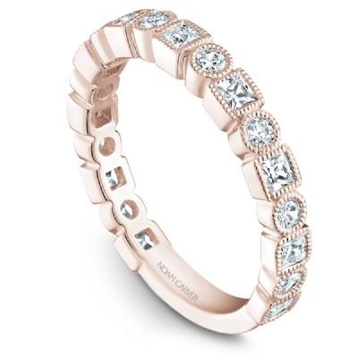 Noam Carver 18K Gold Stackable Ring - 19 Round Diamonds STB18-1S-D