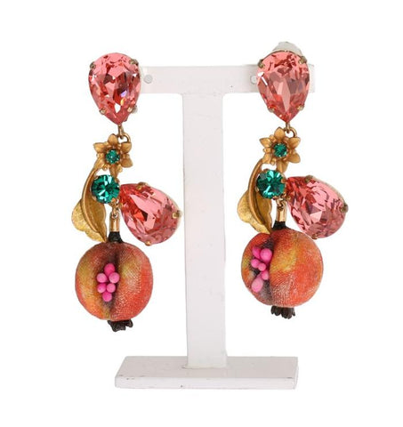 Peach Clip On Earrring by Dolce & Gabbana Jewlery On SALE