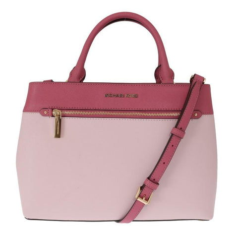 DESIGNER BAGS SALE Michael Kors Pink HAILEE Leather Handbag