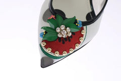 Dolce & Gabbana Multicolor Fruit Crystal Pumps Shoes for Women On SALE Designer Footwear Outlet Shoes On SALE
