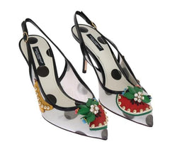Dolce & Gabbana Multicolor Fruit Crystal Pumps Shoes Heels for Women