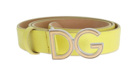 Yellow Designer Belt On SALE - Dolce and Gabbana Premium Outlet Online