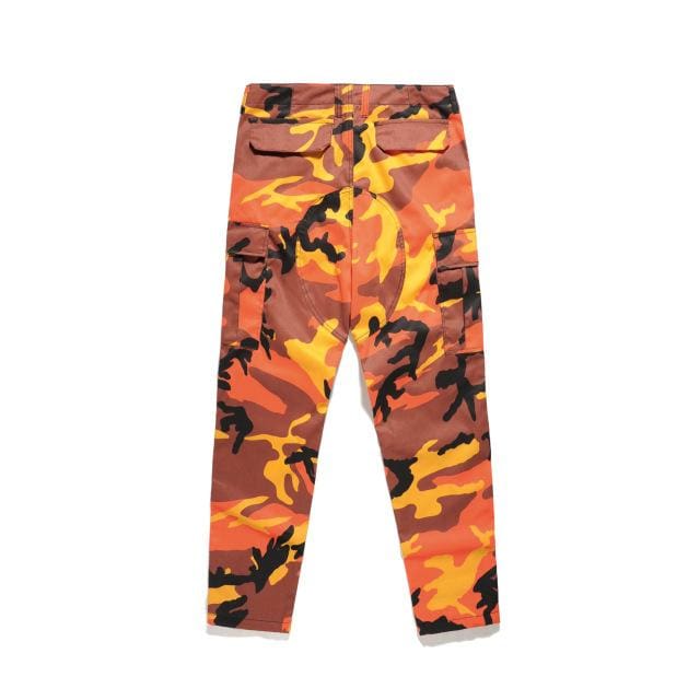 yellow orange camo pants