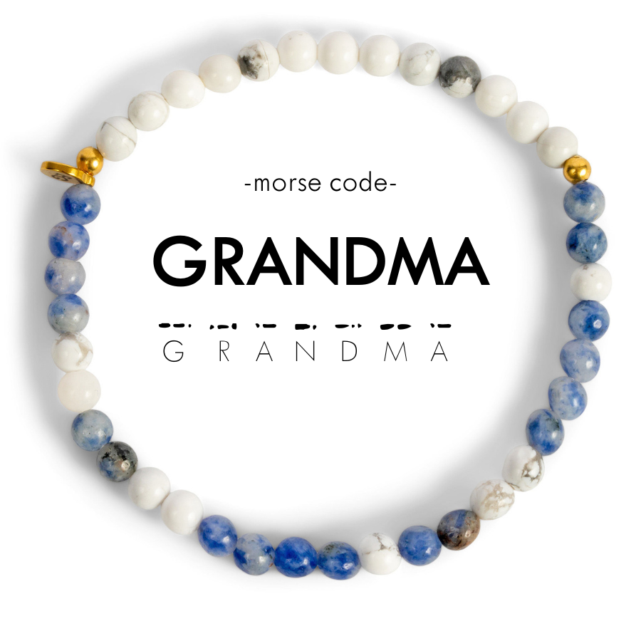 GRANDMA Morse Code Bracelet