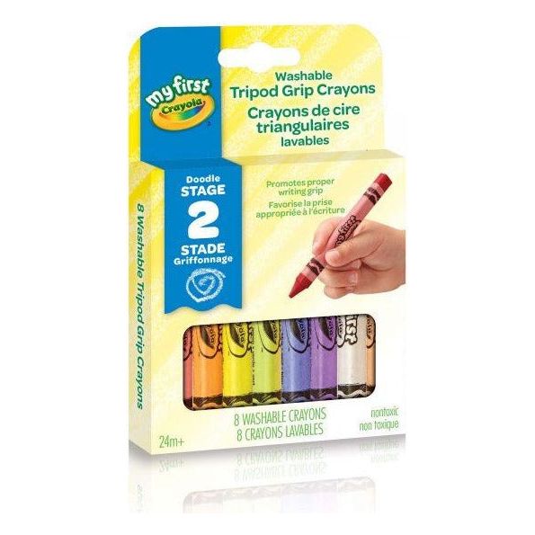 Crayola My First Bath Crayons, Triangular, Washable - 5 crayons