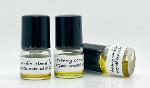 The 1ml glass roller bottles of essential oil perfume