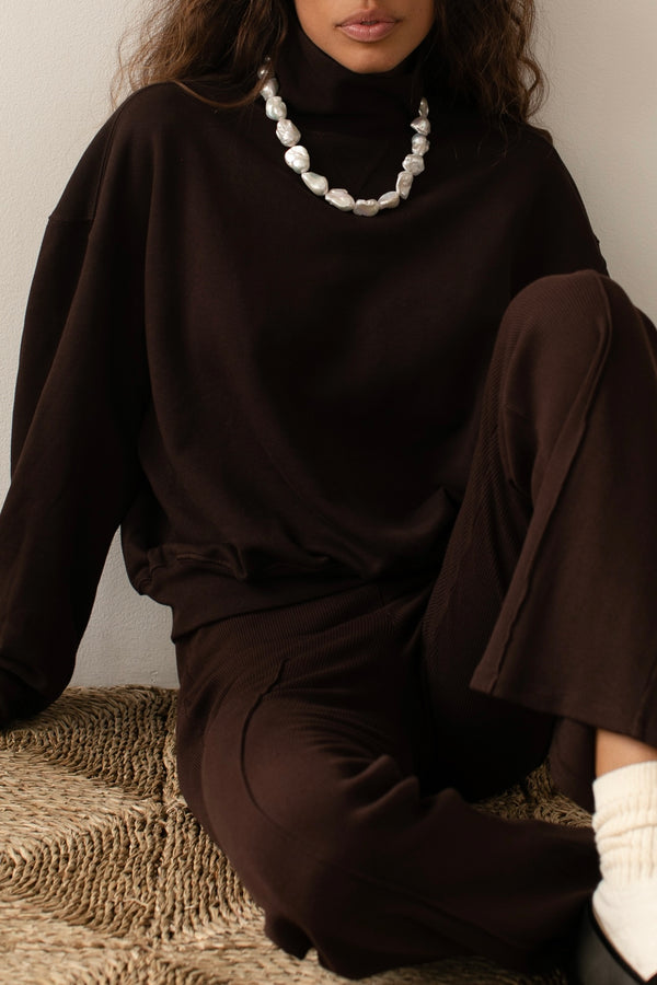 The Eco Terry Funnel Neck by Donni