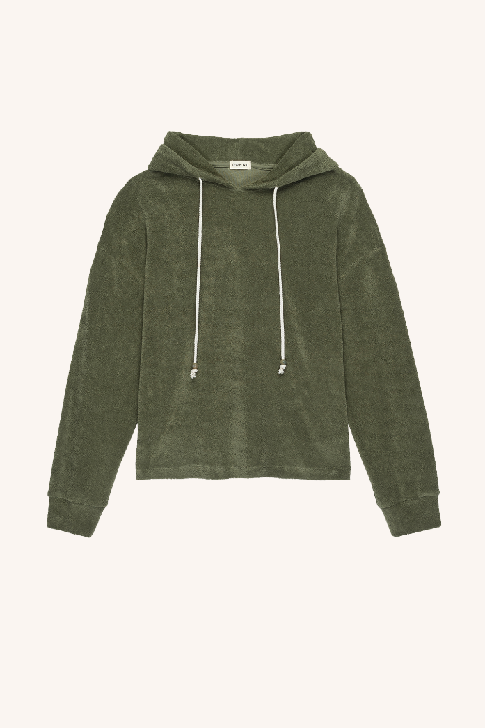 terry gem hoodie