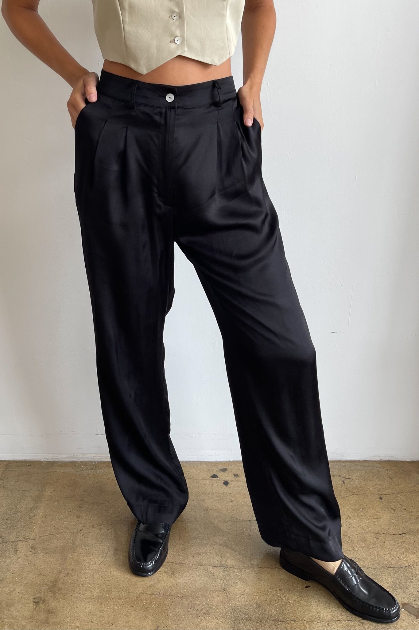 LASTINCH All Sizes Polka Dot Pleated Trouser with Belt XXS8XL