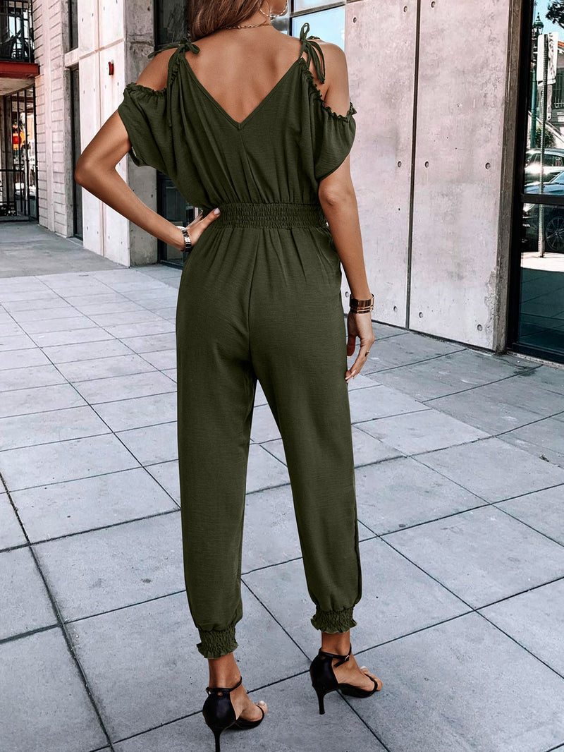 Cami Jumpsuit with Asymmetrical Hem