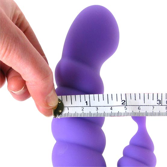 Width Measurement - Indicates the horizontal diameter of the toy's surface at its widest point.