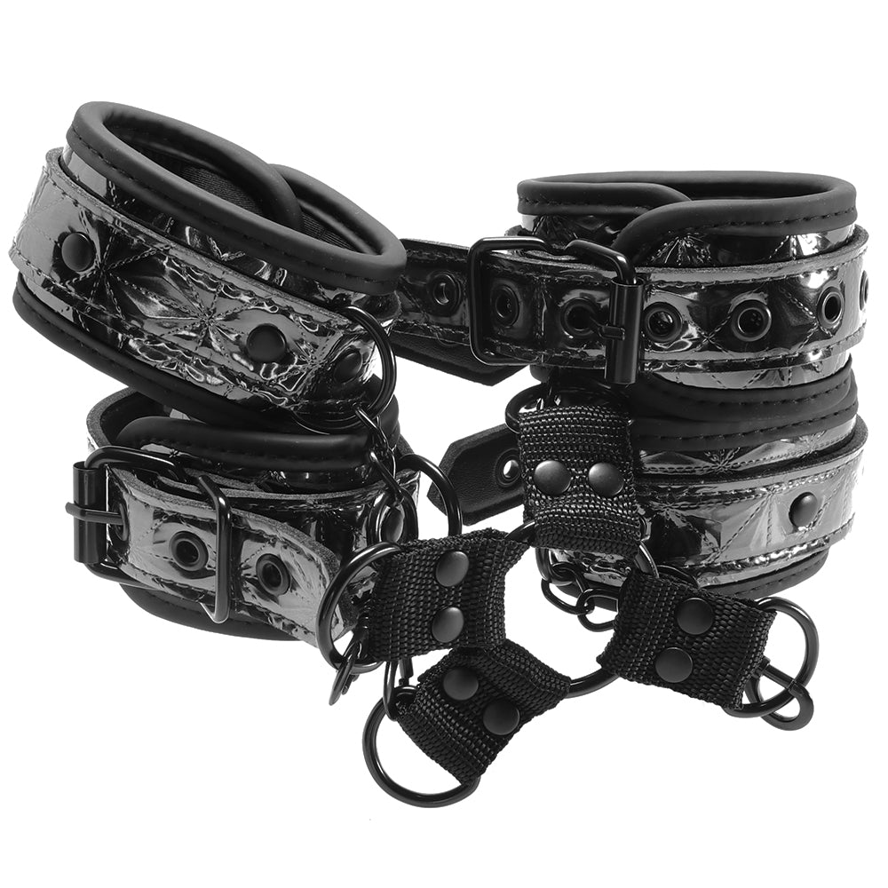 Diamond Deluxe Hogtie In Black XGen Wrist And Ankl