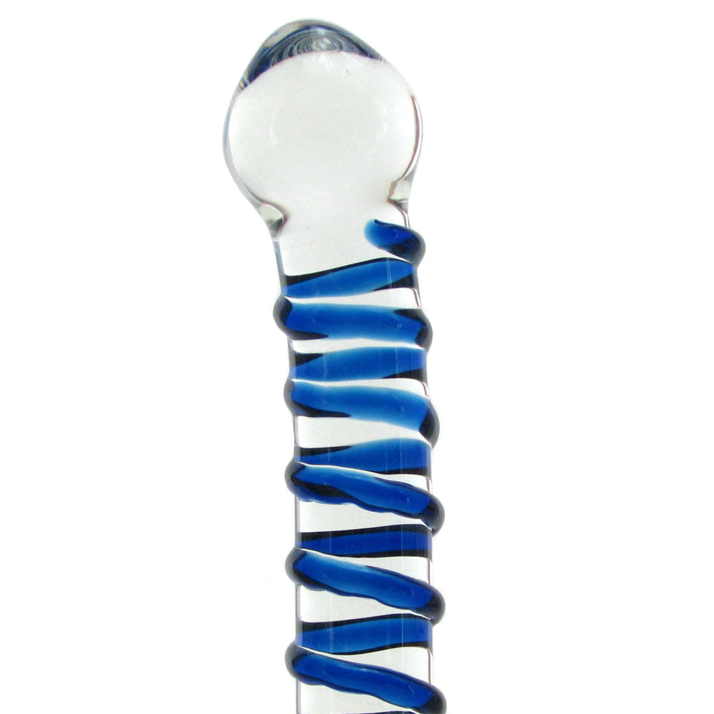 Blue Spiral Glass Dildo Glas Pyrex Glass Dildos