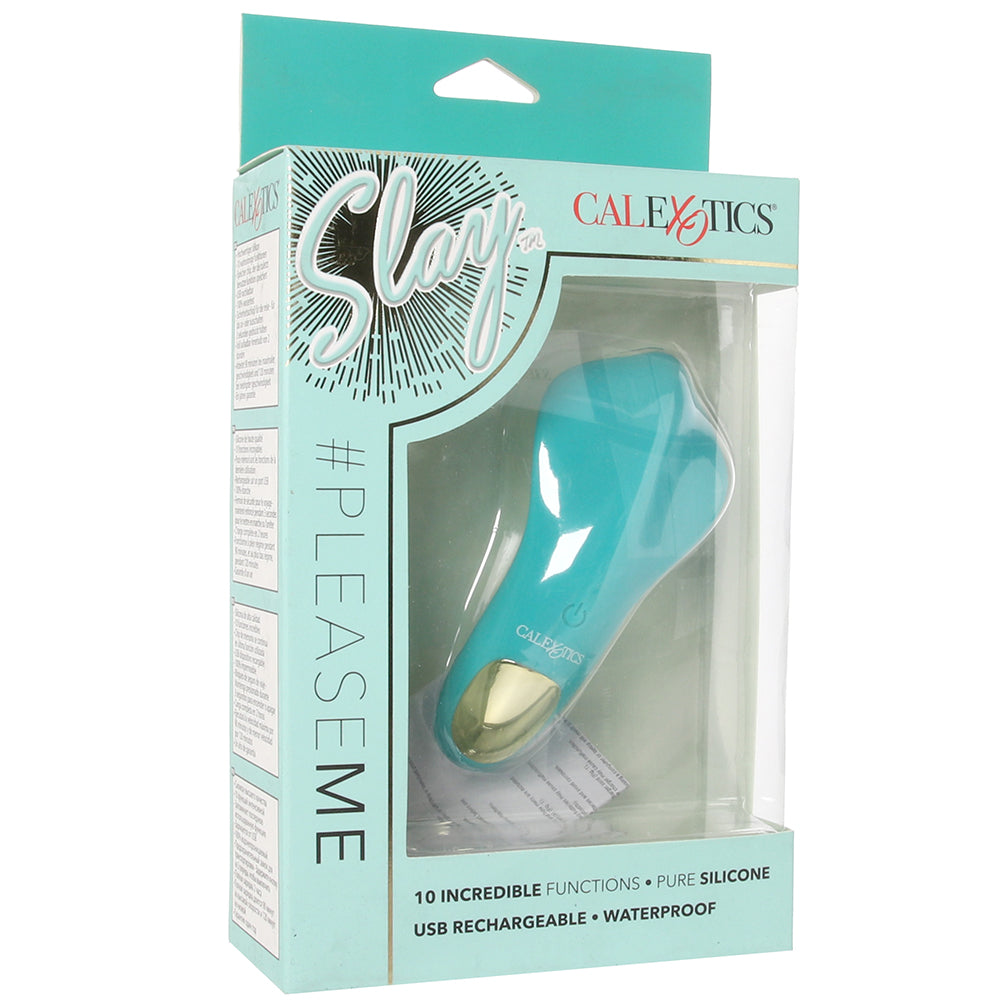 Slay Pleaser Clitoral Stimulator In Teal CalExotics Clitoral