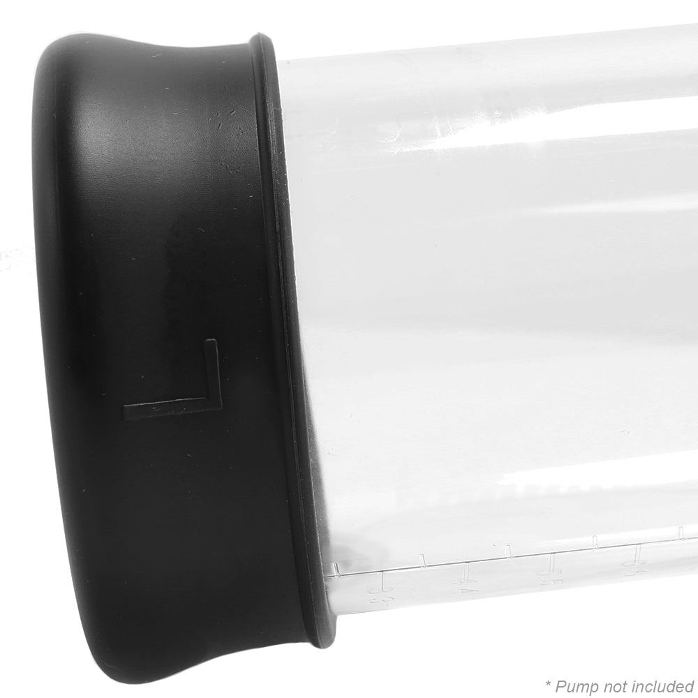 Pumped Large Silicone Pump Sleeve In Black Shot