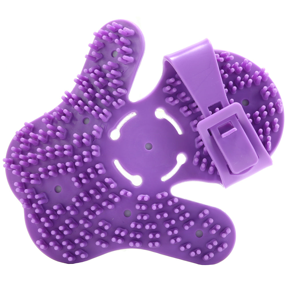 Neon Purple Massaging Roller Glove Deeva Massage Canada