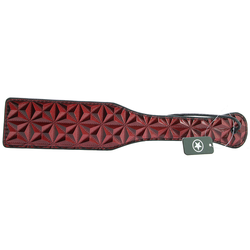 Ouch Luxury Paddle In Burgundy Shots Toys Whips