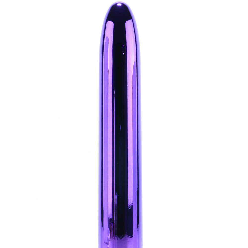 Classix 7 Inch Slimline Rocket Vibe In Metallic Purple Pipedream Traditional Vibrators Canada 