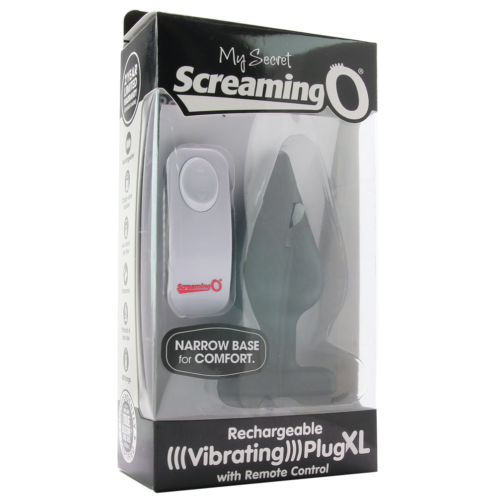 My Secret Remote Vibrating Plug XL In Black Screamin