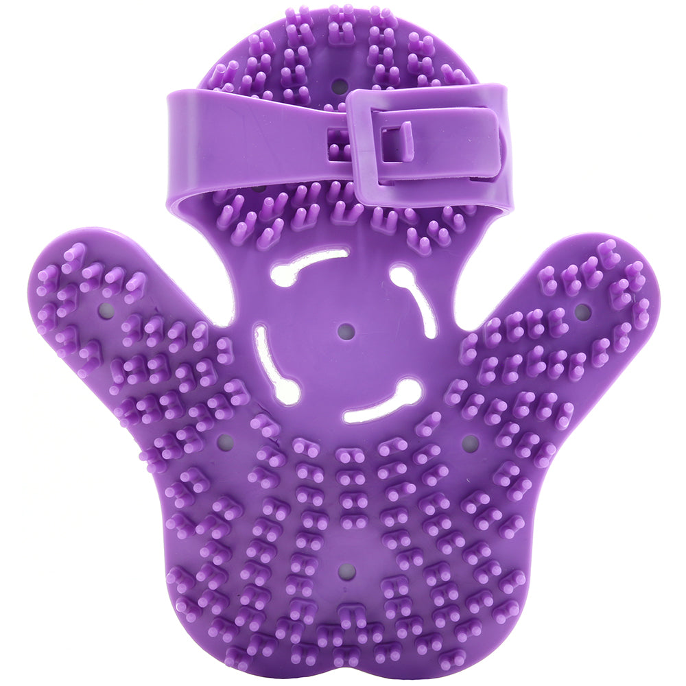 Neon Purple Massaging Roller Glove Shop Deeva