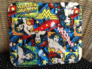 Fabric Computer Mousepad Made With Wonder Woman Fabric