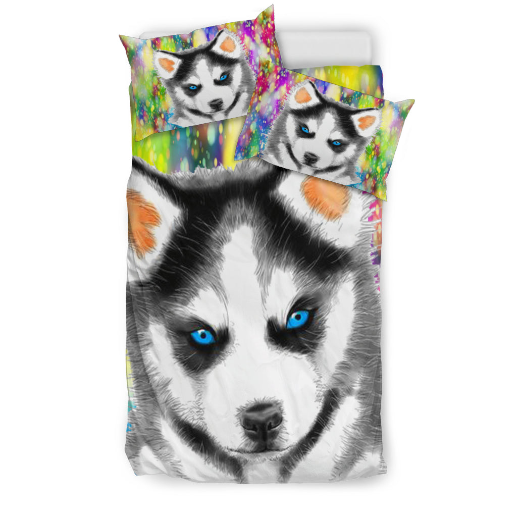 Husky Puppy Bedding Set Dogs Make Me Smile