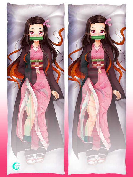 Demon Slayer Kimetsu No Yaiba Kamado Nezuko Cosplay Dakimakura Pillow Case Hugging Body Prop 0297