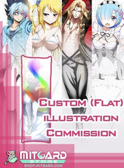 Artist commission body pillow: Look for your dreamed custom OC / character Dakimakura - CELL SHADING Painted version - 6