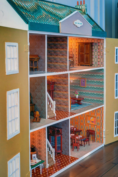 view inside a DIY dolls house
