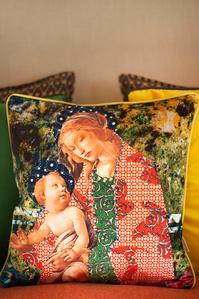 madonna angel velvet cushion