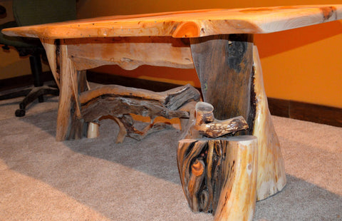 Juniper Coffee Table with natural legs