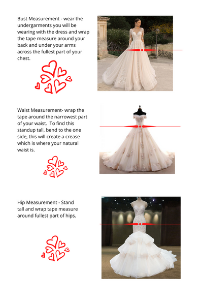 How do I measure myself for a dress  Wedding Dresses & Evening Gowns by  Anna Skoblikova