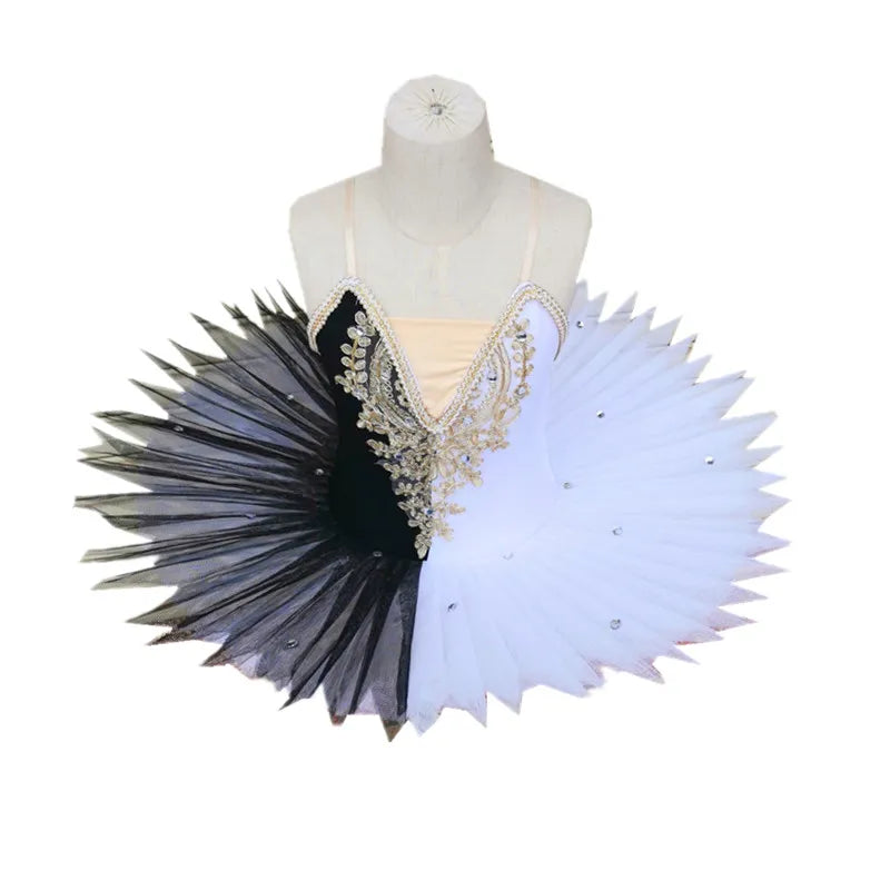 Girls Sequin Ballerina Pancake Tutu Dress Dance Costume – TulleLux Bridal  Crowns & Accessories