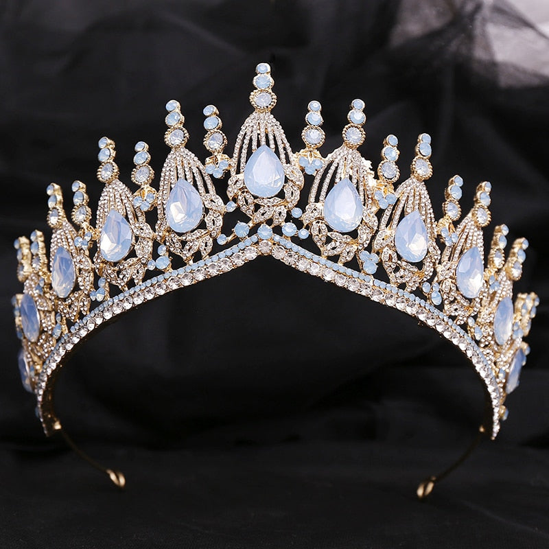 Colored Crystal Bridal Wedding Crowns and Wedding Tiaras – TulleLux ...