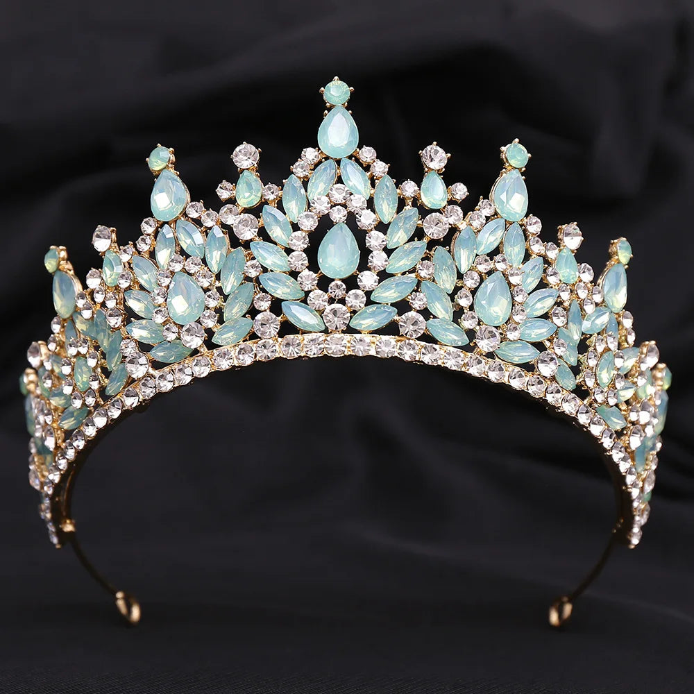 European Crystal Tiaras Vintage Rhinestone Pageant Crown Wedding Hair –  TulleLux Bridal Crowns & Accessories